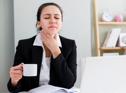 Should I go to work with a sore throat?