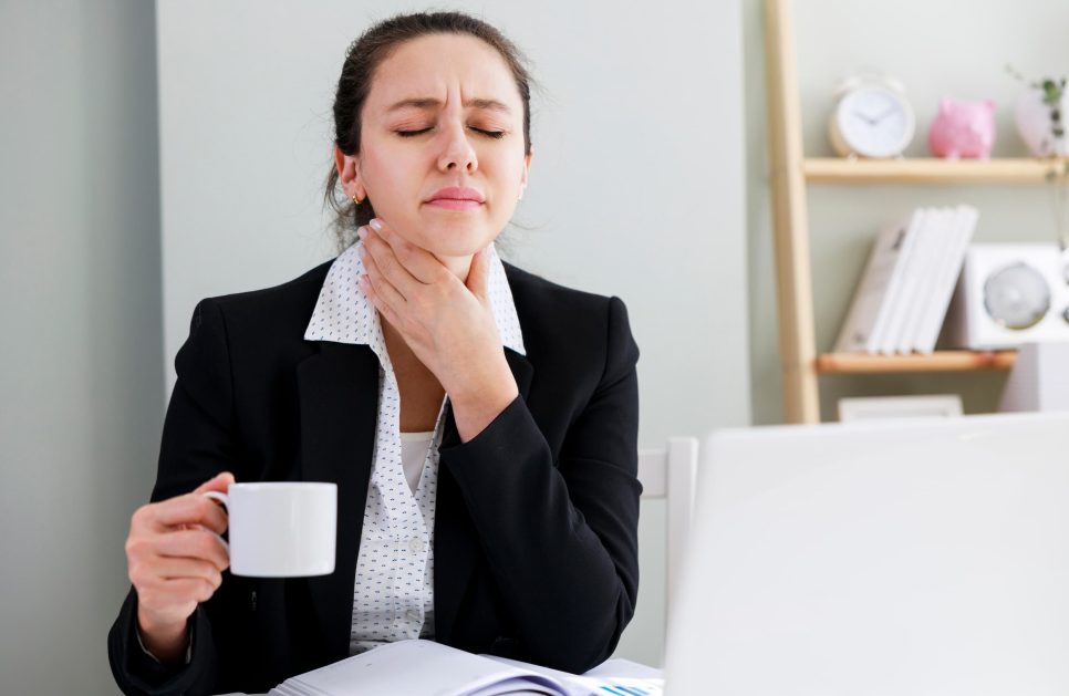 Should I go to work with a sore throat?